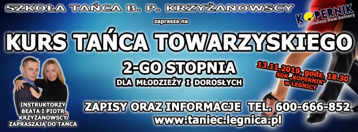 Kurs Tańca Towarzyskiego