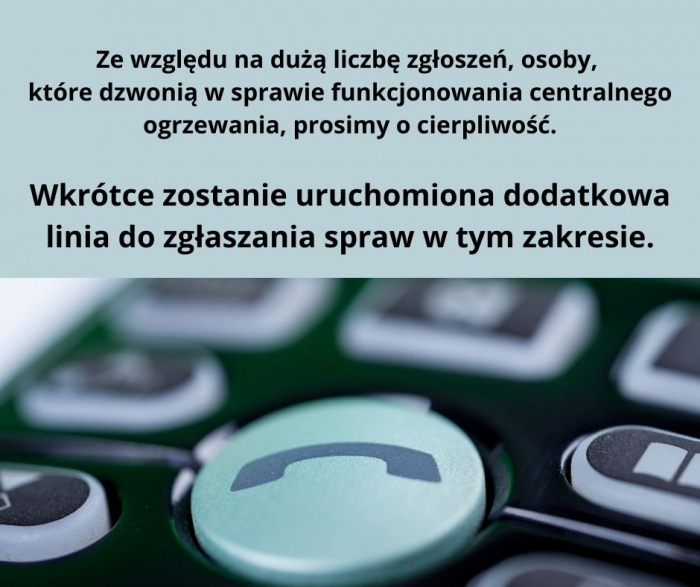 Zgłoszenia w sprawie funkcjonowania centralnego ogrzewania