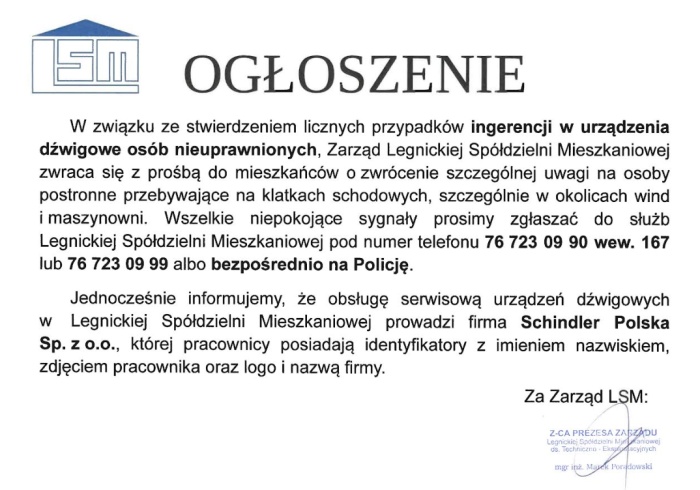 Ogłoszenie