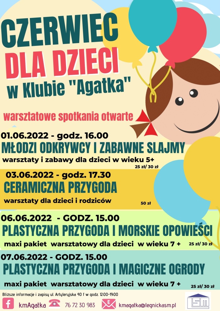 Czerwiec dla dzieci w Klubie &ldquo;Agatka&rdquo;.