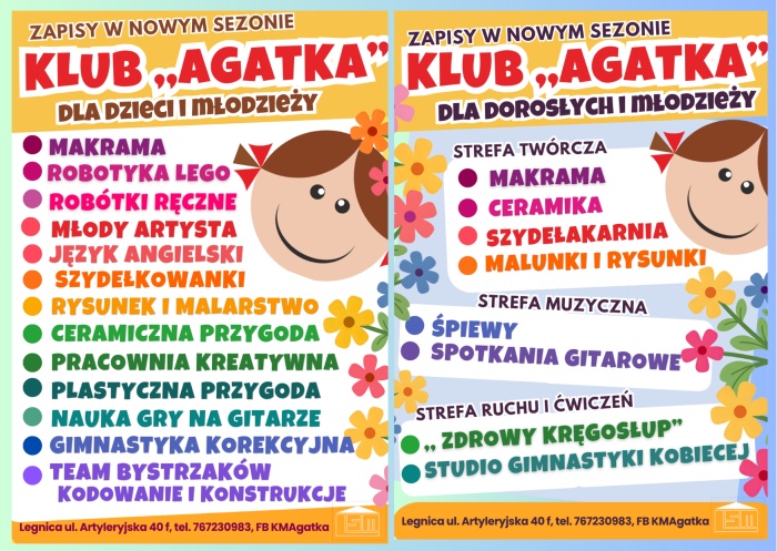 NOWY SEZON W KLUBIE MIESZKAŃC&Oacute;W "AGATKA"