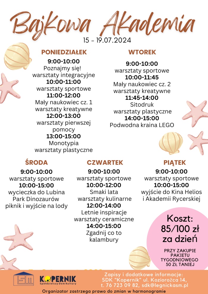 Bajkowa Akademia 15-19.07.